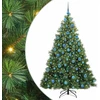 Dirbtinė Kalėdų eglutė su 300 LED Žalia 180 cm PE ir PVC