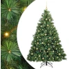 Dirbtinė Kalėdų eglutė su 300 LED Žalia 210 cm PE ir PVC