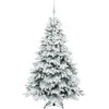 Dirbtinė Kalėdų eglutė su 300 LED Balta 180 cm PE ir PVC