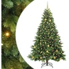 Dirbtinė Kalėdų eglutė su 300 LED Žalia 210 cm PE ir PVC