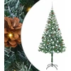 Dirbtinė Kalėdų eglutė su 300 LED Žalia 180 cm PVC ir plienas