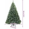 Dirbtinė Kalėdų eglutė su 300 LED Žalia 180 cm PE ir PVC