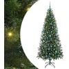 Dirbtinė Kalėdų eglutė su 300 LED Žalia 180 cm PE ir PVC