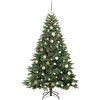 Dirbtinė Kalėdų eglutė su 300 LED Žalia 180 cm PE ir PVC