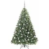 Dirbtinė Kalėdų eglutė su 300 LED Žalia 180 cm PE ir PVC