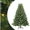 Dirbtinė Kalėdų eglutė su 300 LED Žalia 180 cm PE ir PVC