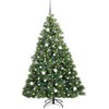 Dirbtinė Kalėdų eglutė su 300 LED Žalia 180 cm PE ir PVC