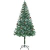 Dirbtinė Kalėdų eglutė su 300 LED Žalia 180 cm PVC ir plienas