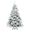 Dirbtinė Kalėdų eglutė su 300 LED Balta 180 cm PE ir PVC