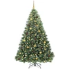 Dirbtinė Kalėdų eglutė su 300 LED Žalia 210 cm PE ir PVC
