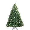 Dirbtinė Kalėdų eglutė su 300 LED Žalia 210 cm PE ir PVC