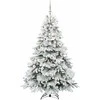 Dirbtinė Kalėdų eglutė su 300 LED Balta 180 cm PE ir PVC
