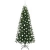 Dirbtinė Kalėdų eglutė su 300 LED Žalia 180 cm PE ir PVC