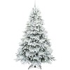 Dirbtinė Kalėdų eglutė su 300 LED Balta 240 cm PE ir PVC