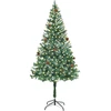 Dirbtinė Kalėdų eglutė su 300 LED Žalia 180 cm PVC ir plienas