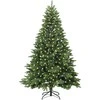 Dirbtinė Kalėdų eglutė su 300 LED Žalia 210 cm PE ir PVC