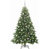 Dirbtinė Kalėdų eglutė su 300 LED Žalia 180 cm PE ir PVC