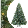 Dirbtinė Kalėdų eglutė su 300 LED Žalia 240 cm PE ir PVC