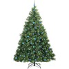 Dirbtinė Kalėdų eglutė su 300 LED Žalia 240 cm PE ir PVC
