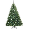 Dirbtinė Kalėdų eglutė su 300 LED Žalia 210 cm PE ir PVC
