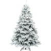 Dirbtinė Kalėdų eglutė su 300 LED Balta 240 cm PE ir PVC