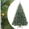 Dirbtinė Kalėdų eglutė su 300 LED Žalia 240 cm PE ir PVC