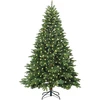 Dirbtinė Kalėdų eglutė su 300 LED Žalia 180 cm PE ir PVC