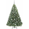 Dirbtinė Kalėdų eglutė su 300 LED Žalia 180 cm PE ir PVC
