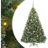 Dirbtinė Kalėdų eglutė su 300 LED Žalia 180 cm PE ir PVC