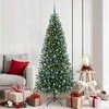 Dirbtinė Kalėdų eglutė su 300 LED Žalia 180 cm PE ir PVC