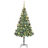 Dirbtinė Kalėdų eglutė su 300 LED Žalia 180 cm PVC ir plienas