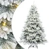 Dirbtinė Kalėdų eglutė su 300 LED Balta 180 cm PE ir PVC