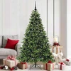 Dirbtinė Kalėdų eglutė su 300 LED Žalia 180 cm PE ir PVC