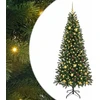 Dirbtinė Kalėdų eglutė su 300 LED Žalia 210 cm PE ir PVC