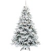 Dirbtinė Kalėdų eglutė su 300 LED Balta 240 cm PE ir PVC