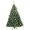 Dirbtinė Kalėdų eglutė su 300 LED Žalia 180 cm PE ir PVC