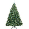 Dirbtinė Kalėdų eglutė su 300 LED Žalia 210 cm PE ir PVC