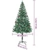 Dirbtinė Kalėdų eglutė su 300 LED Žalia 180 cm PVC ir plienas