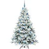 Dirbtinė Kalėdų eglutė su 300 LED Balta 180 cm PE ir PVC