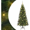 Dirbtinė Kalėdų eglutė su 300 LED Žalia 180 cm PE ir PVC