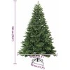 Dirbtinė Kalėdų eglutė su 300 LED Žalia 180 cm PE ir PVC