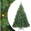 Dirbtinė Kalėdų eglutė su 300 LED Žalia 210 cm PE ir PVC
