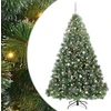 Dirbtinė Kalėdų eglutė su 300 LED Žalia 240 cm PE ir PVC