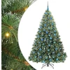 Dirbtinė Kalėdų eglutė su 300 LED Žalia 180 cm PE ir PVC