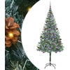 Dirbtinė Kalėdų eglutė su 300 LED Žalia 180 cm PVC ir plienas