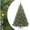 Dirbtinė Kalėdų eglutė su 300 LED Žalia 180 cm PE ir PVC