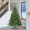 Dirbtinė Sulankstoma Kalėdų Eglutė 240 cm 300 LED Šilta balta