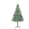 Dirbtinė Kalėdų eglutė su 300 LED Žalia 180 cm PVC ir plienas