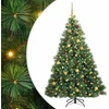 Dirbtinė Kalėdų eglutė su 300 LED Žalia 180 cm PE ir PVC