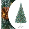 Dirbtinė Kalėdų eglutė su 300 LED Žalia 210 cm PVC ir plienas
